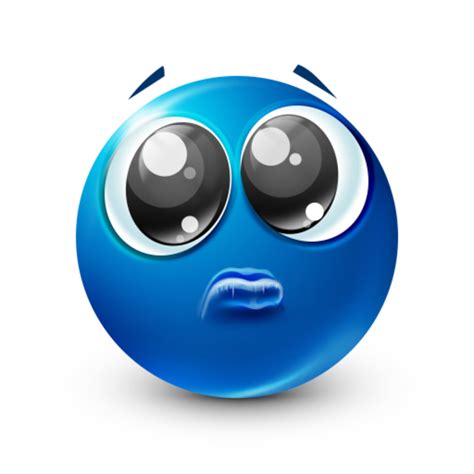 blue emoji meme eyes